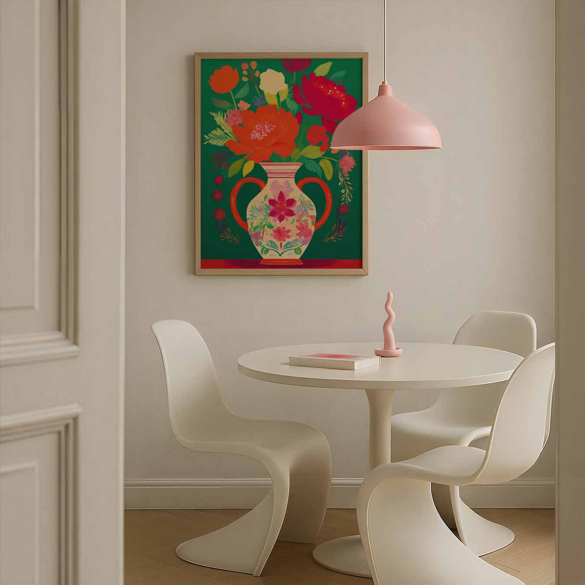 Bloemenpracht in Vaas – bloemen poster in staand formaat