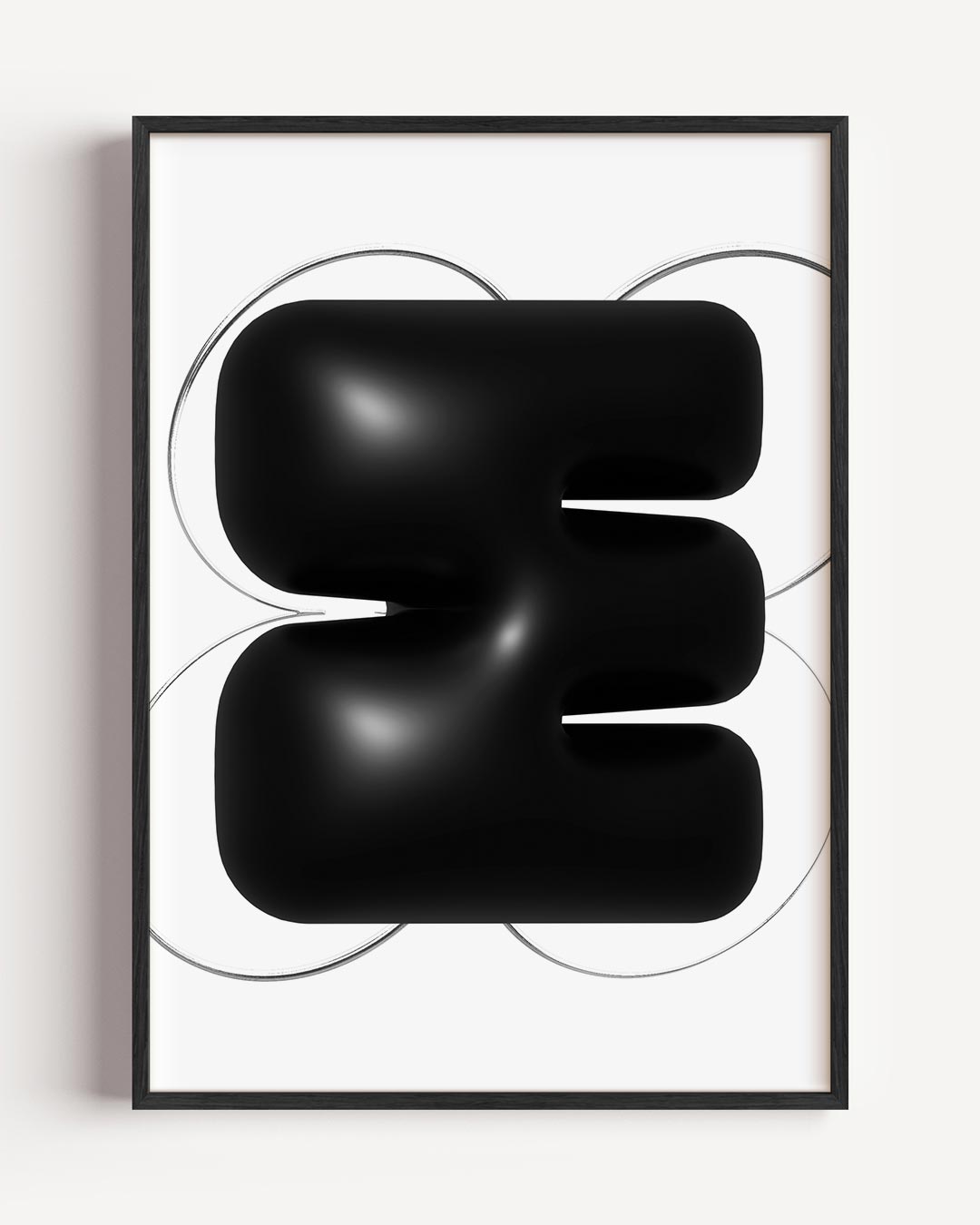 Modern Abstract Kunstwerk – kleurrijke abstracte portret poster als wanddecoratie