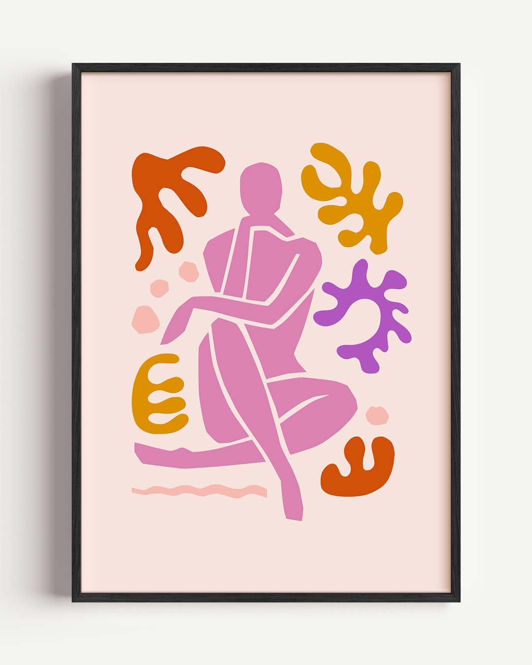 Abstracte Vrouwelijke Kunstposter – Popart en Streetart portret poster als wanddecoratie