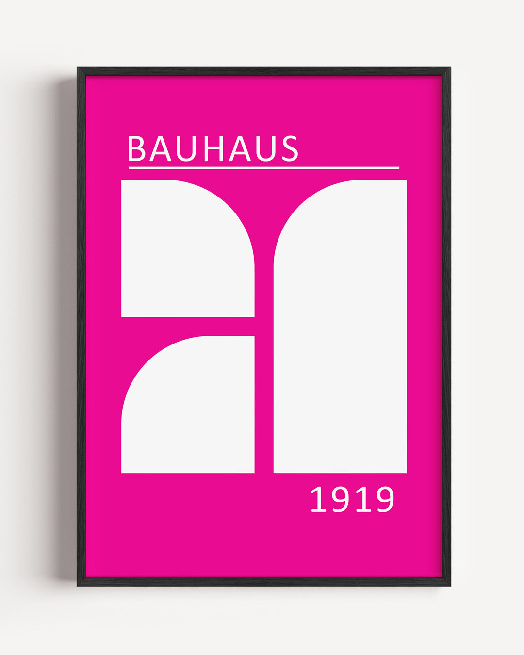 Vormen en vlakken – staande Bauhaus poster als wanddecoratie