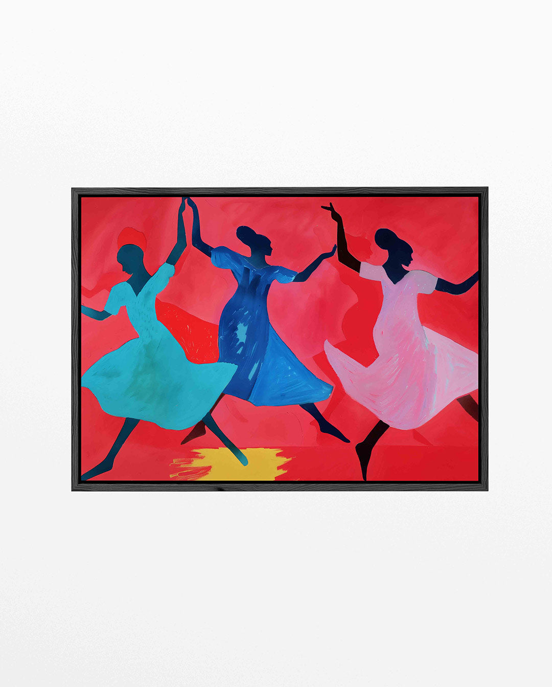 Dansende figuren – liggend modern kunstwerk