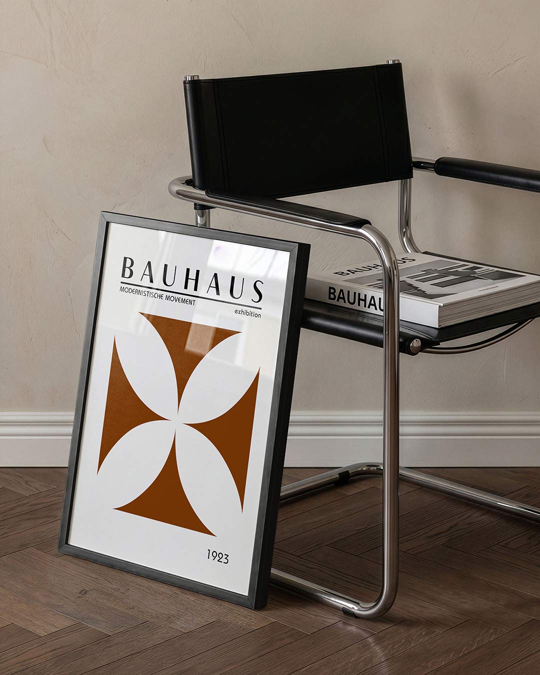 Vorm en balans – staande Bauhaus poster voor aan de muur