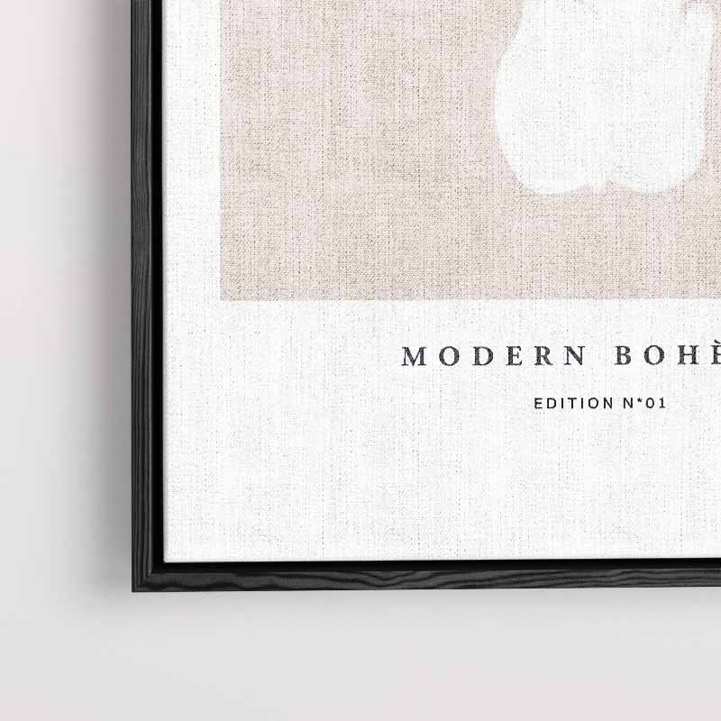 Modern Boho Leaf Art Print – dibond kunstwerk als wanddecoratie