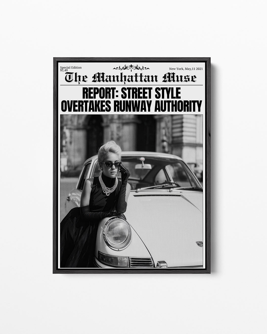 Stijlvolle elegantie – staand wanddecoratie kunstwerk