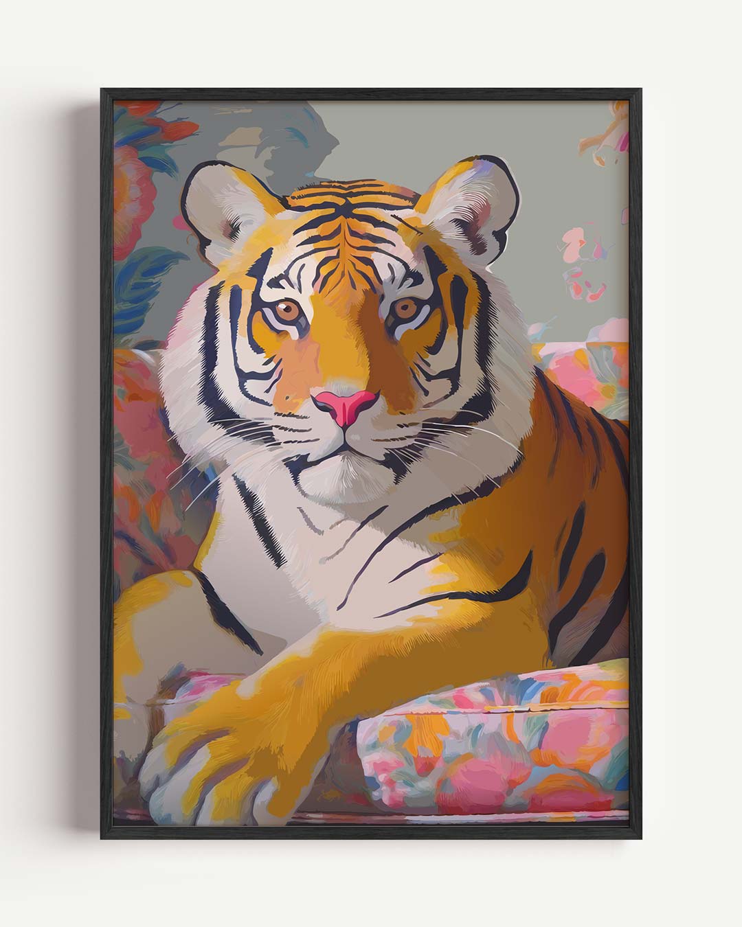 Stijlvolle Tijger – dieren portret poster als wanddecoratie