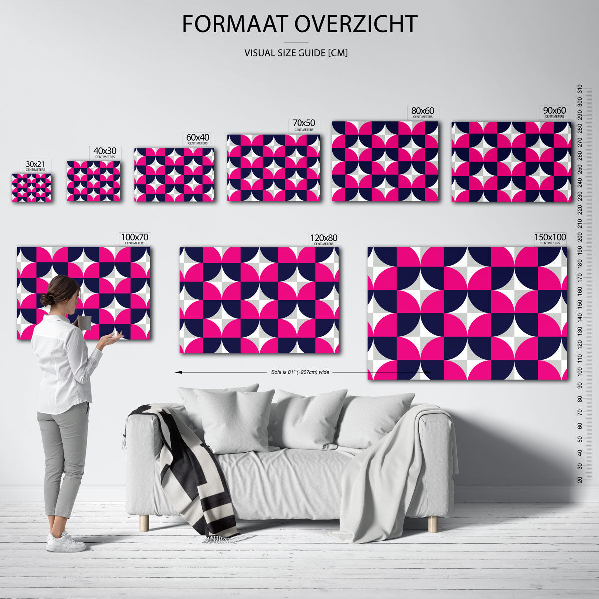 Vormritme en kleur – Bauhaus poster als geometrische wanddecoratie