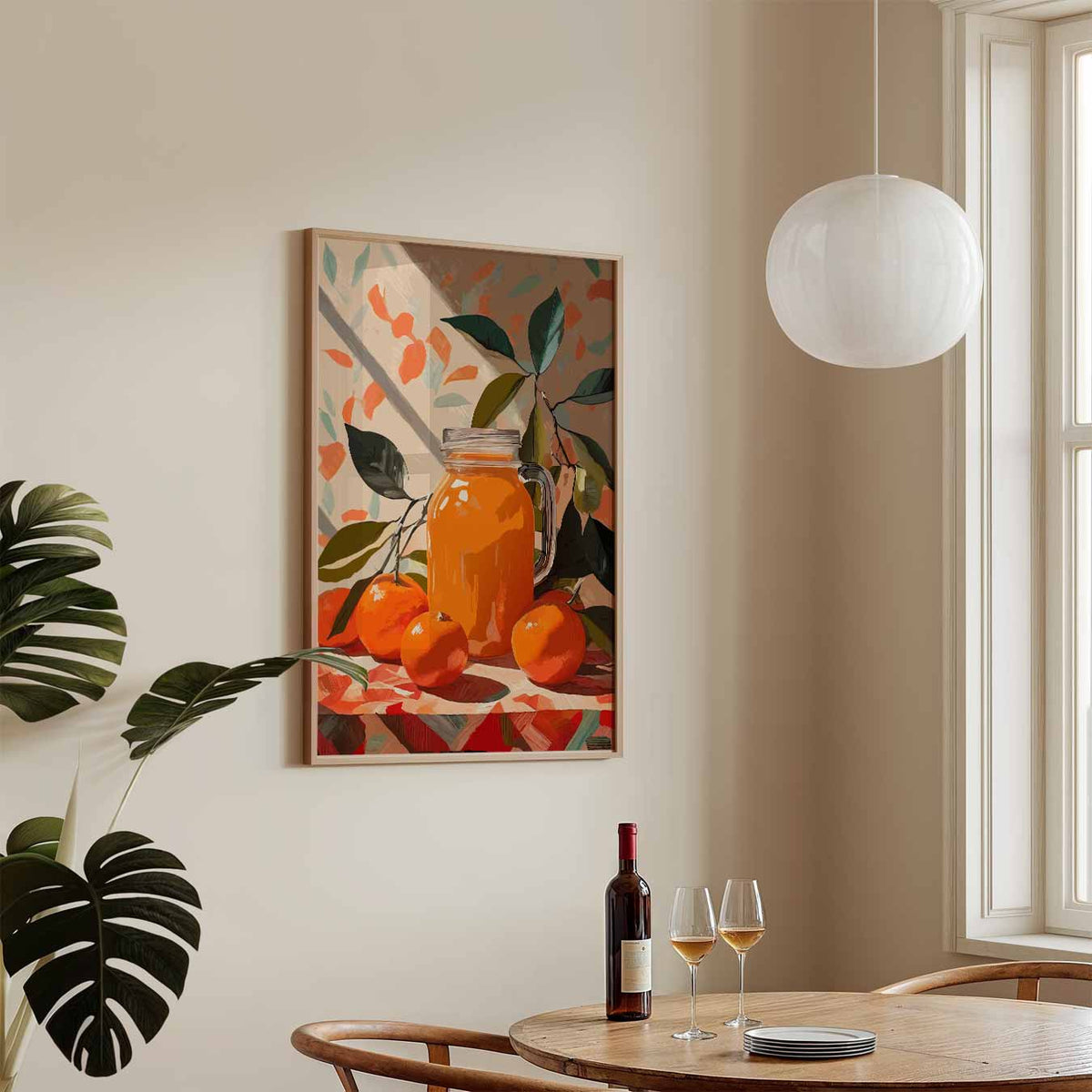 Zonnige Citrus Frisheid – keukenposter in staand formaat