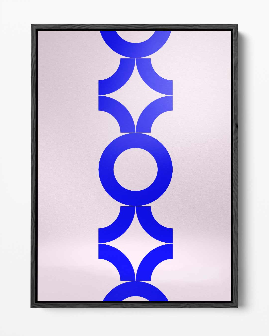 Modern Geometrisch Patroon – portret kunstwerk als wanddecoratie
