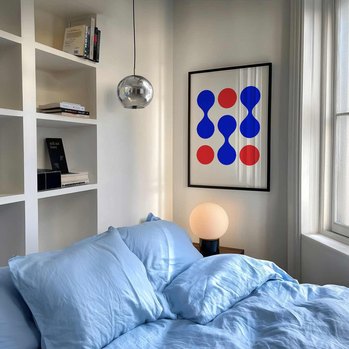 Abstracte Moderne Cirkelpatronen – staande muurposter met dierenthema