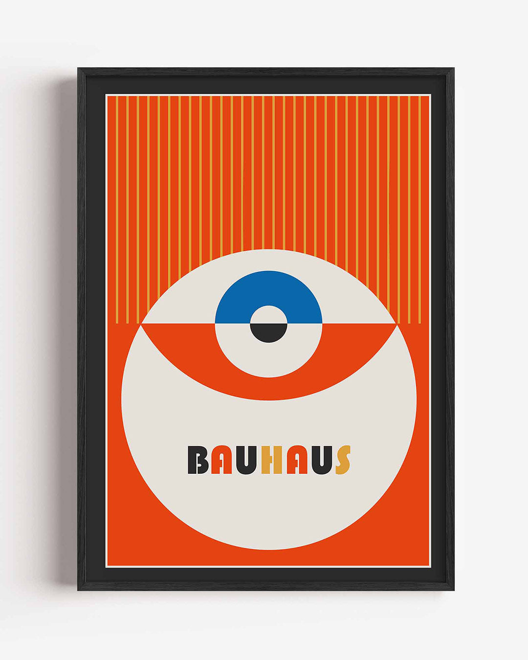 Vorm en kleur – staande Bauhaus poster als wanddecoratie