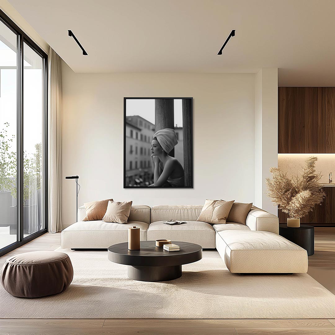 Elegante silhouet – moderne staande wandkunst