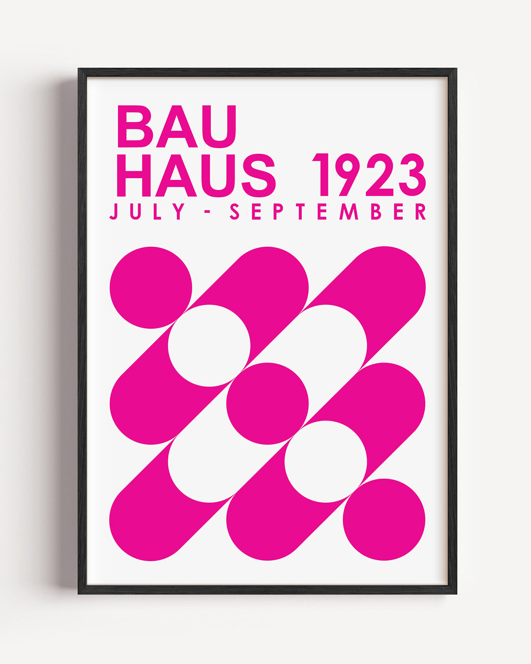 Vormen en vlakken – staande Bauhaus poster als wanddecoratie