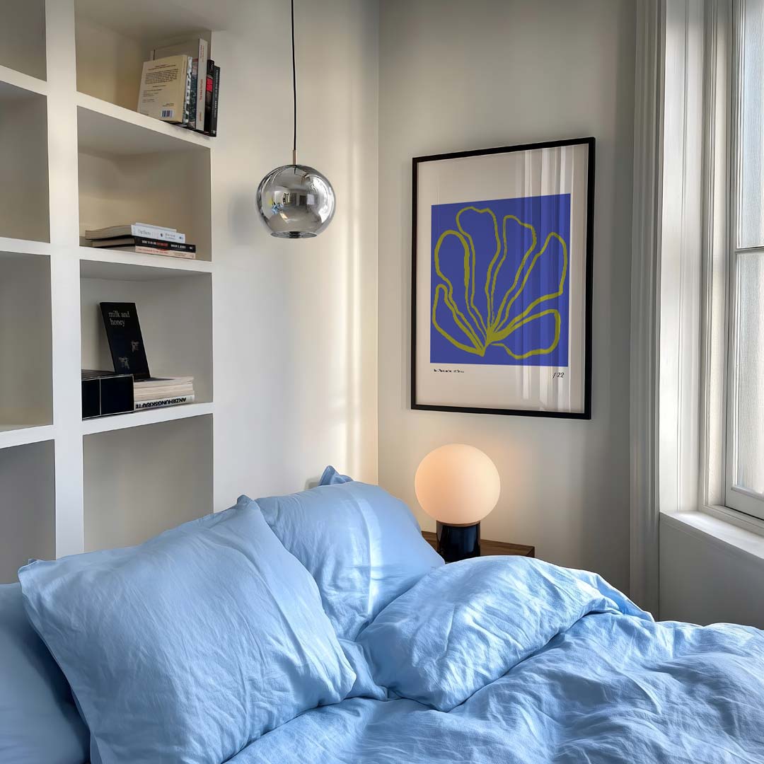 Abstracte Elegantie Bloem – staande muurposter met bloemen