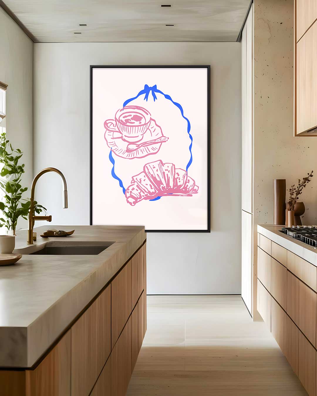 Ontbijt Moment – staand kunstwerk voor modern interieur