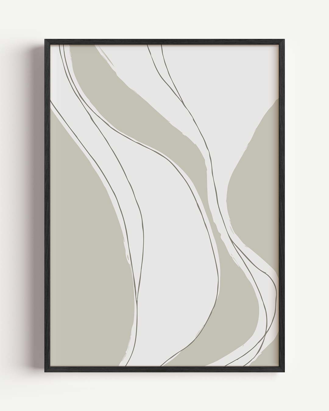 Natuurlijk Elegante Abstracte – kleurrijke abstracte portret poster als wanddecoratie