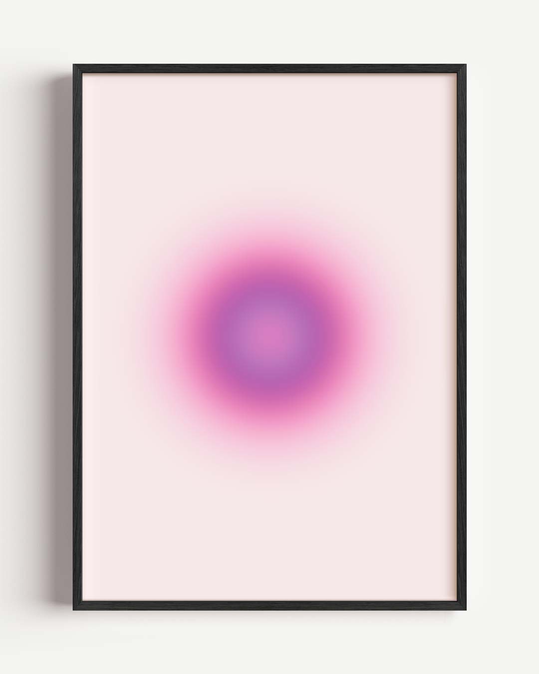 Roze Aquarel Cirkel – mindful portret poster als wanddecoratie