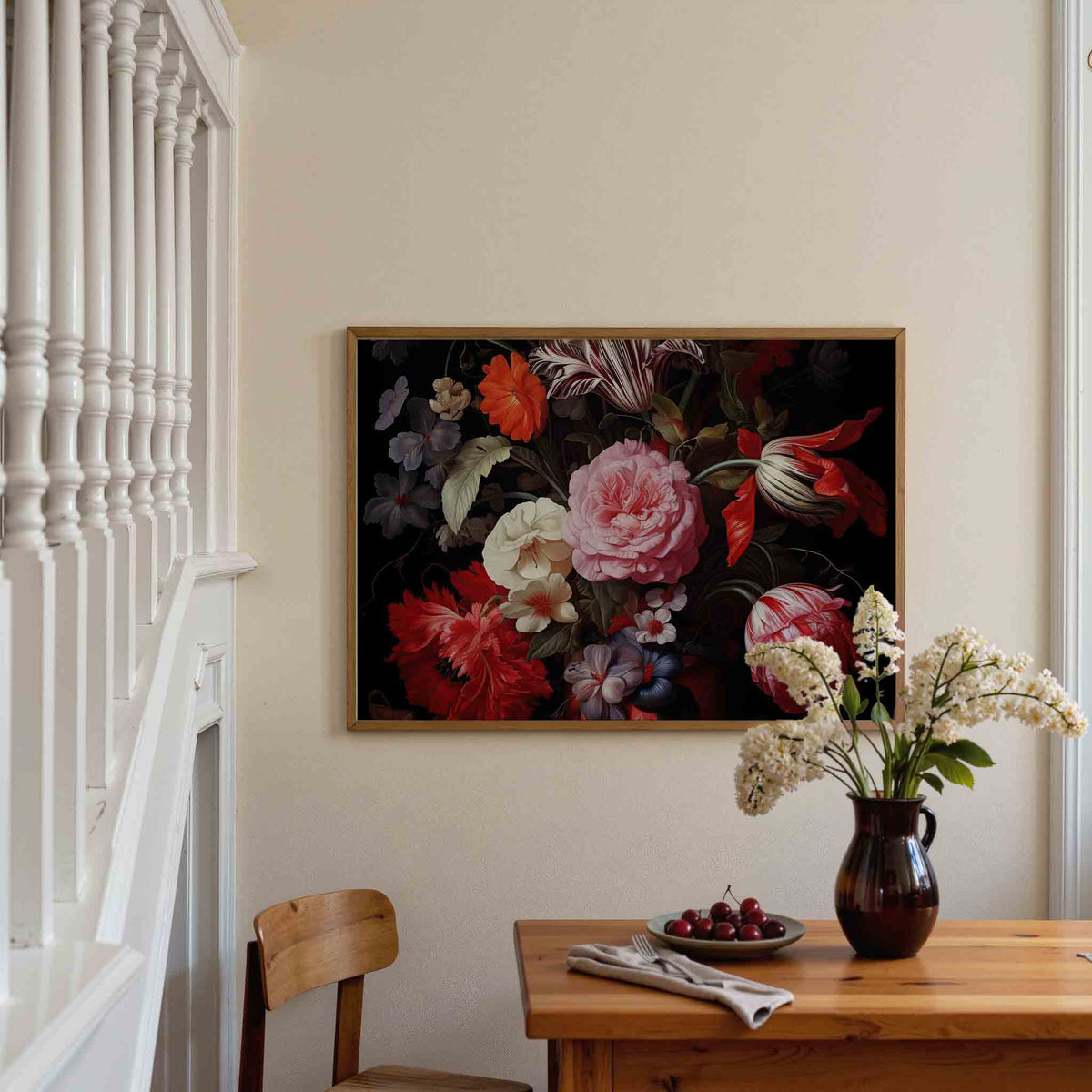 Bloemenpracht – botanische poster in liggend formaat