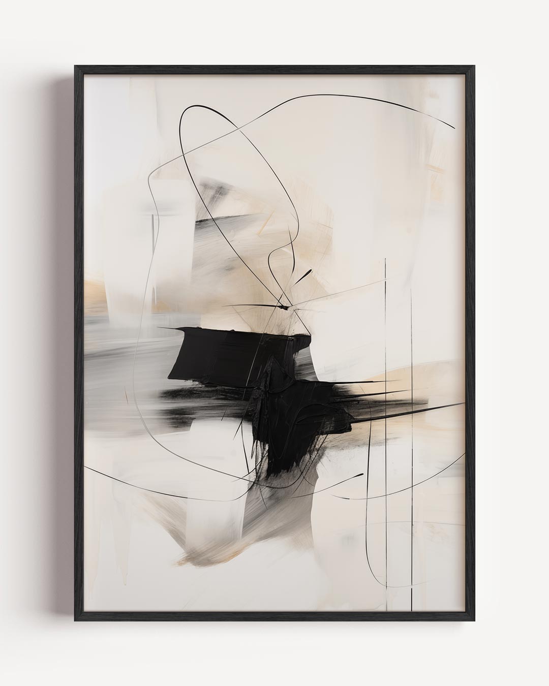 Moderne Abstracte Kunstposter – elegante portret poster als wanddecoratie