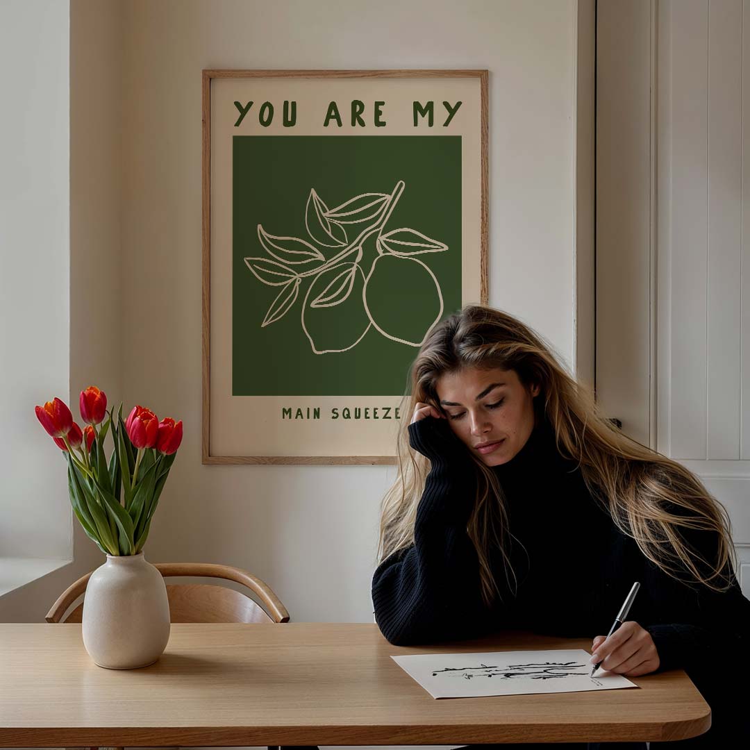 Love Squeeze – staande zomer wanddecoratie van WallArtistic