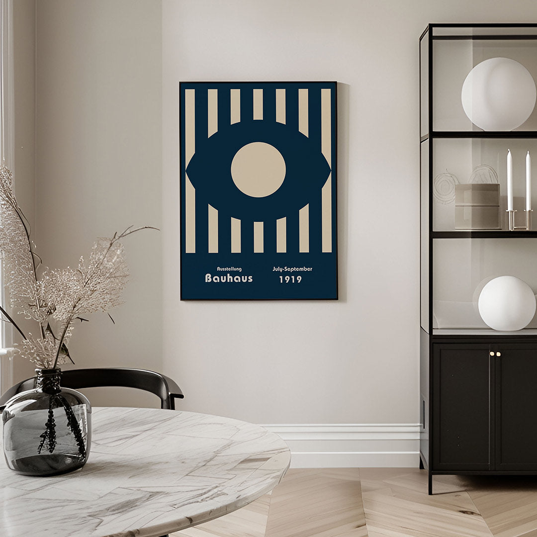 Vorm en balans – geometrische Bauhaus poster in staand formaat