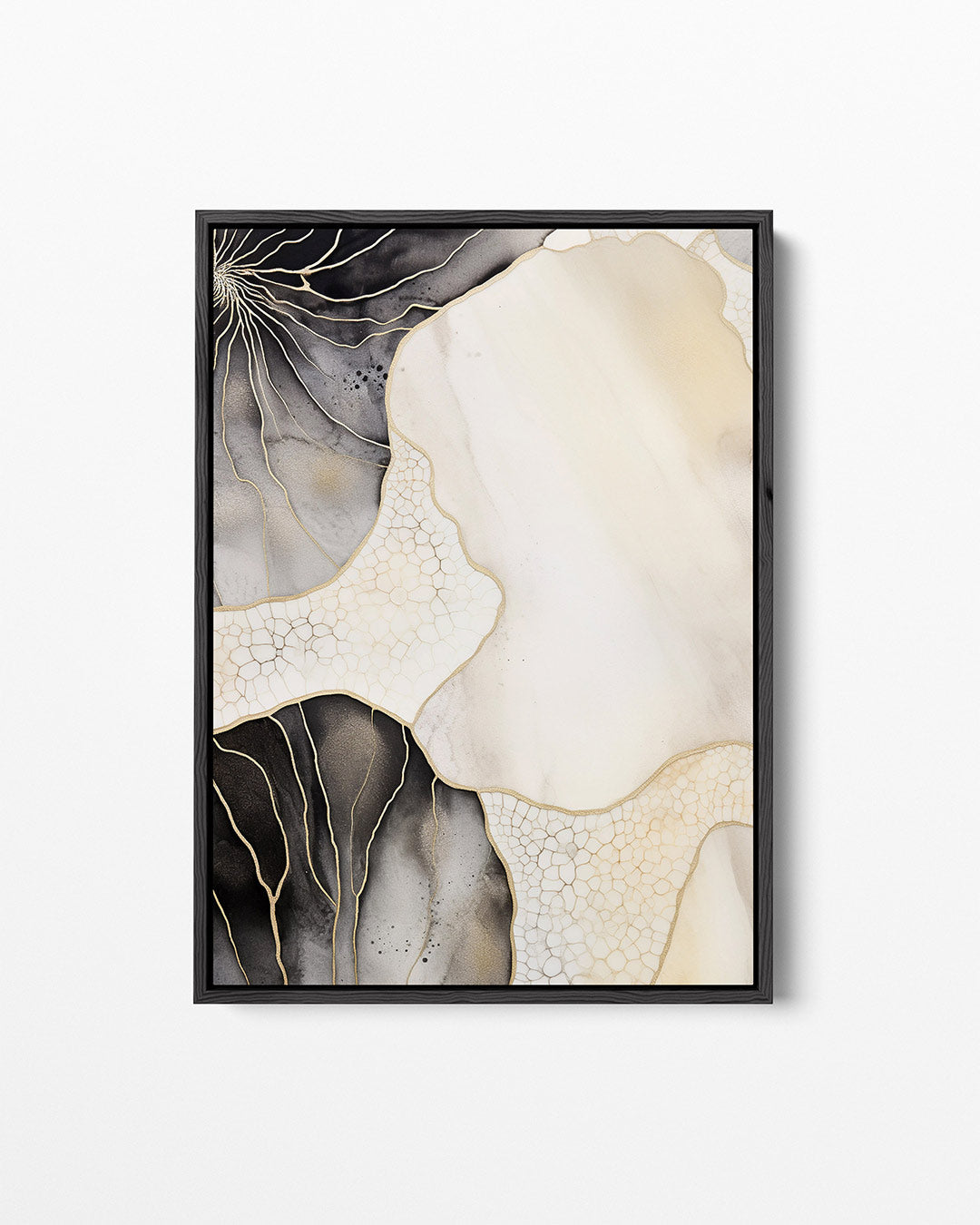 Organische lijnen compositie – staand wanddecoratie kunstwerk