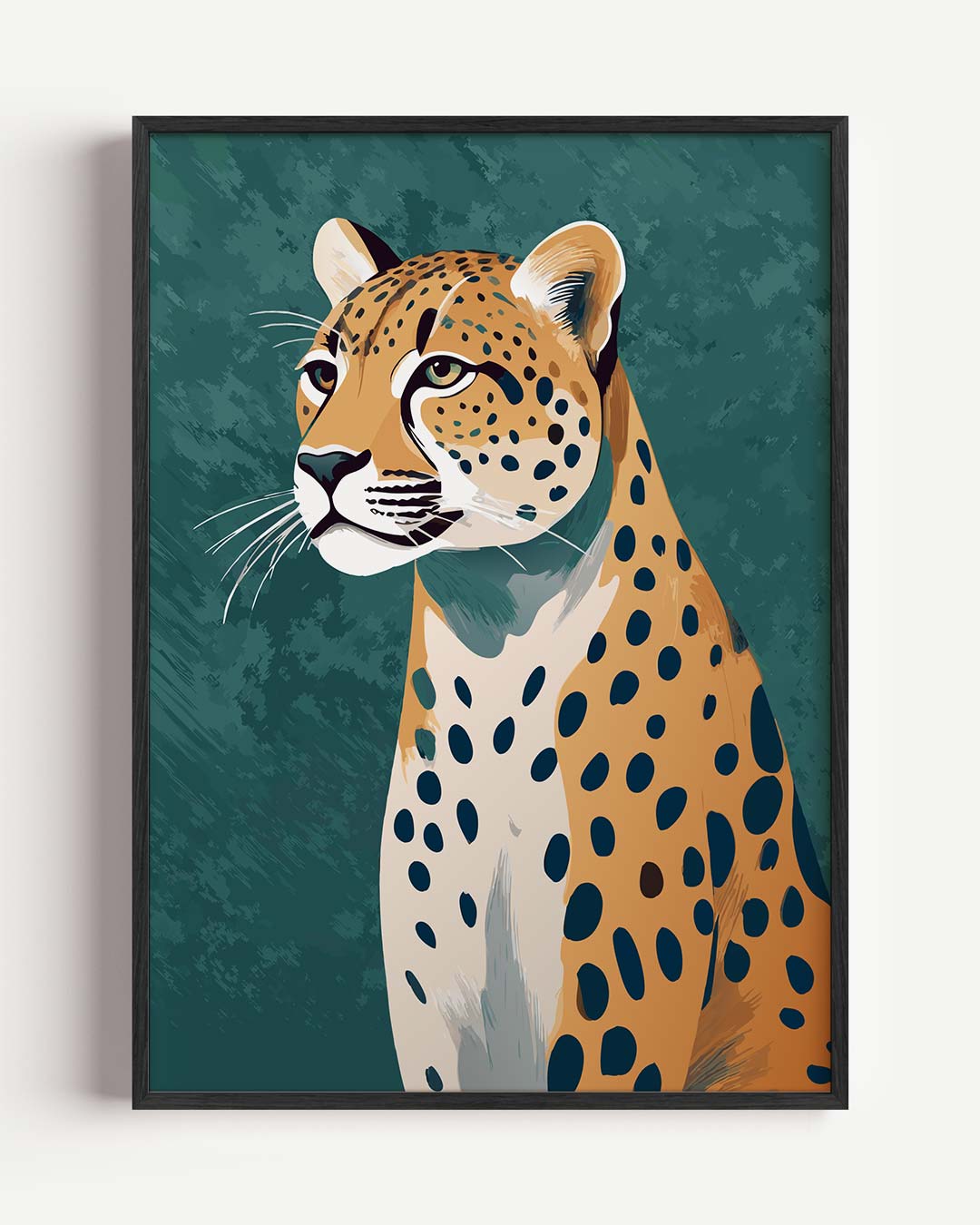 Majestueuze Luipaard – kids portret poster als wanddecoratie
