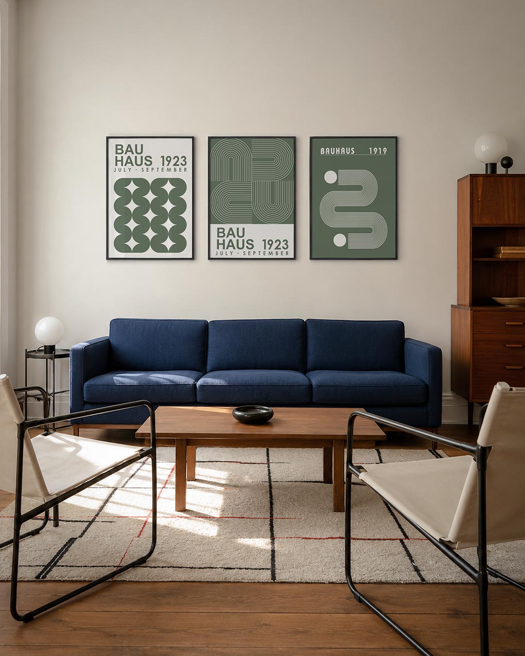 Vorm en ritme posterset – derde productweergave – deze posterset in drie delen toont een spel van herhalende vormen en