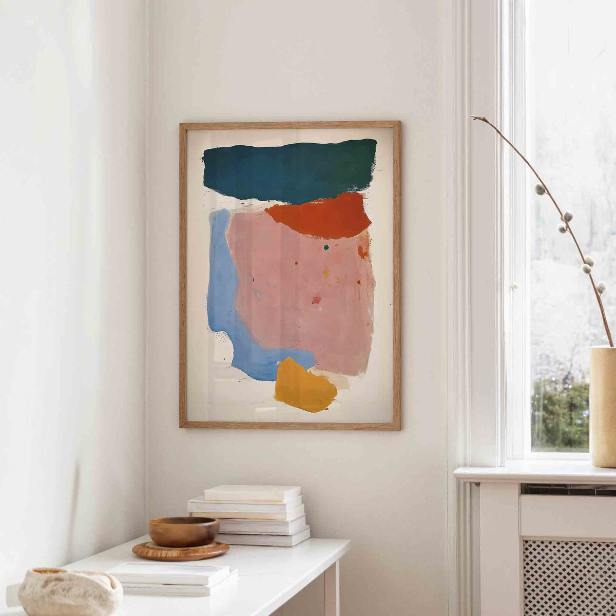 Abstracte vormen – staande hedendaagse wanddecoratie van WallArtistic