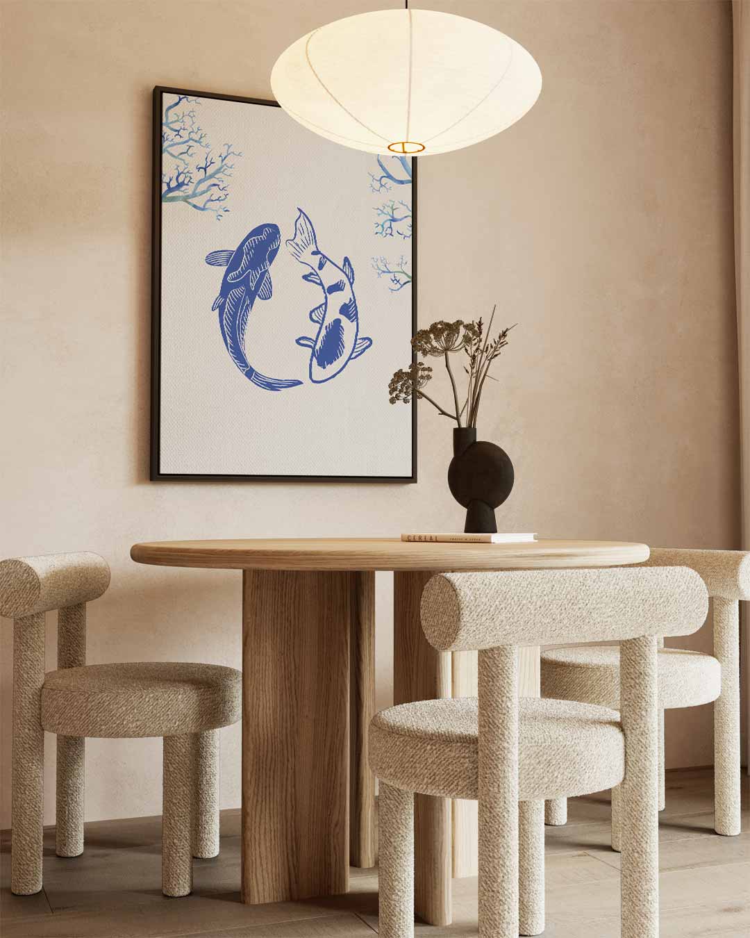 Dans van de Koi – staand kunstwerk voor modern interieur