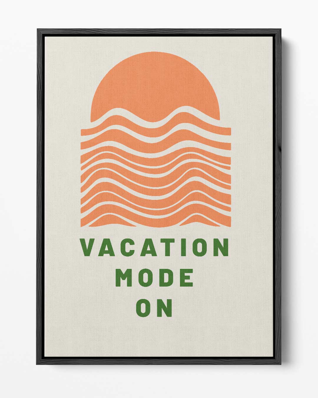 Vakantiemodus Aan – portret kunstwerk als wanddecoratie