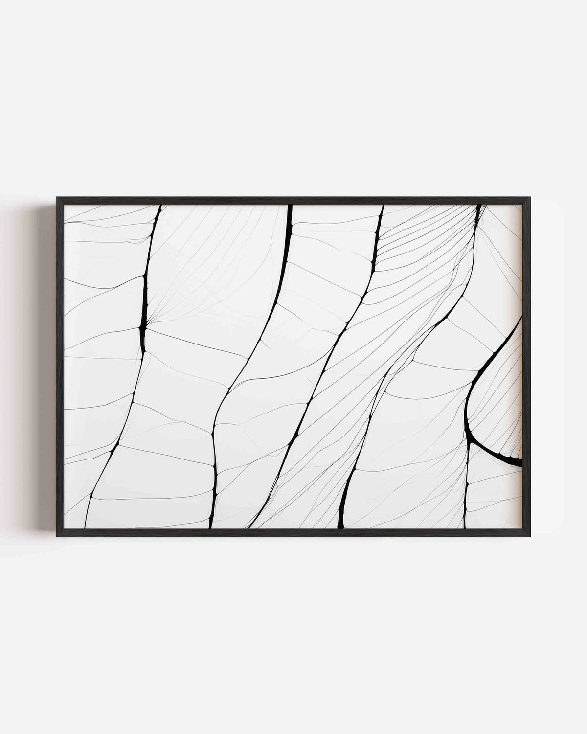 Abstracte lijnen – kleurrijke abstracte landscape poster als wanddecoratie
