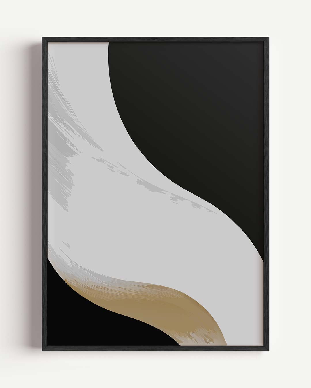 Moderne Elegantie – kleurrijke abstracte portret poster als wanddecoratie