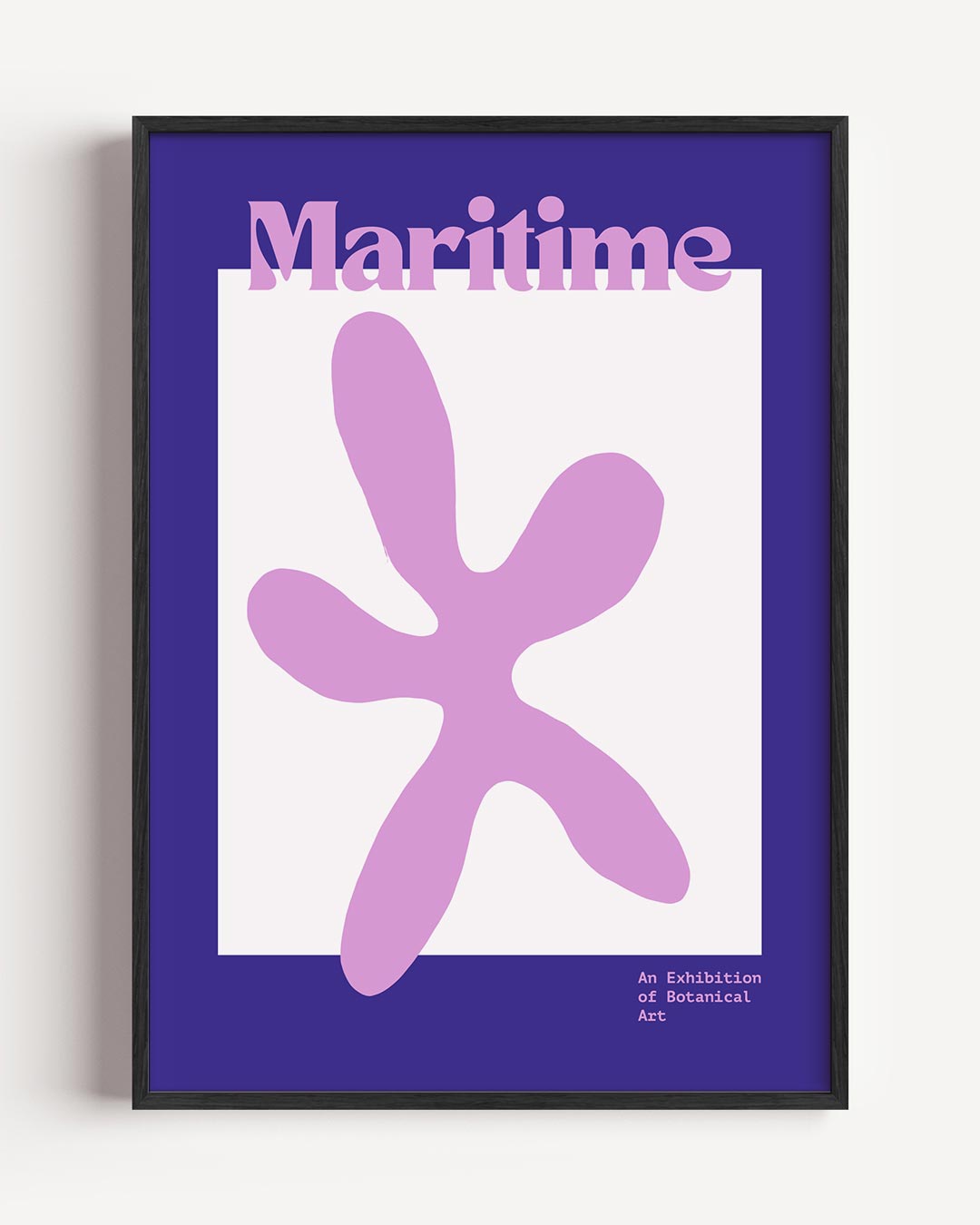 Maritieme Botanische Kunstposter – kleurrijke abstracte portret poster als wanddecoratie