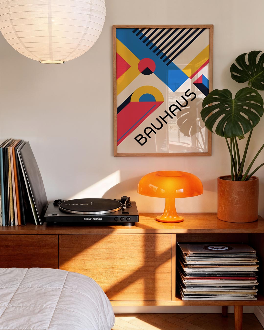 Vormen en vlakken – moderne Bauhaus wandkunst als poster