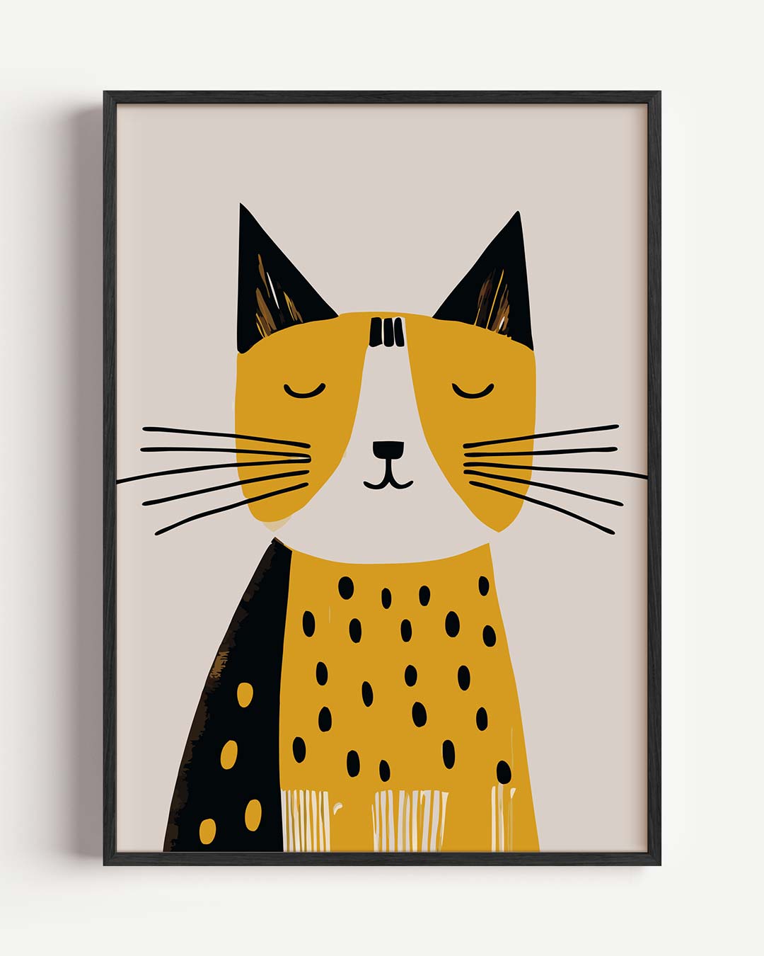 Liefdevolle Kattenposter – kids portret poster als wanddecoratie