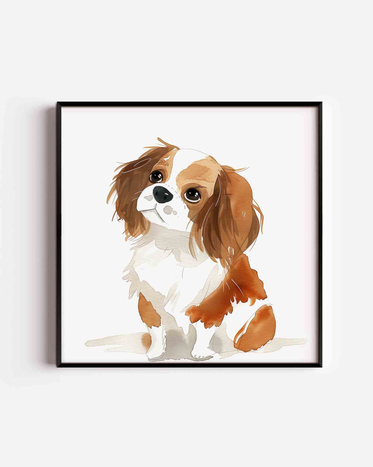 Hond met bruine vlekken – vierkante kinderposter als wanddecoratie