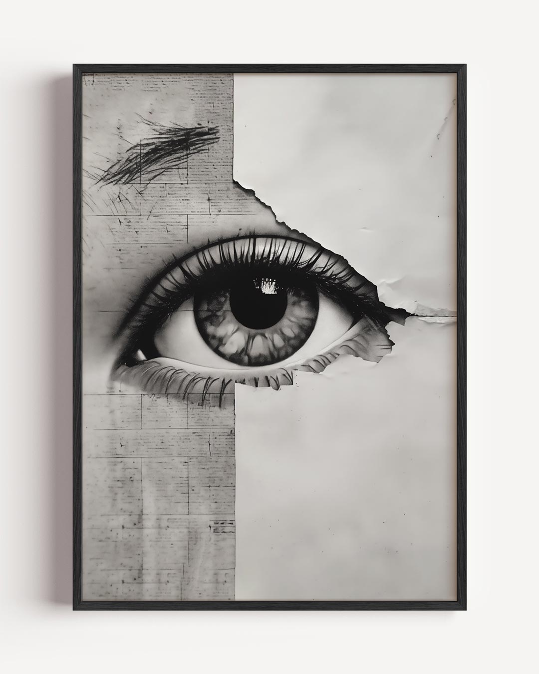 Intrigerende Oogposter – abstracte portret poster als wanddecoratie