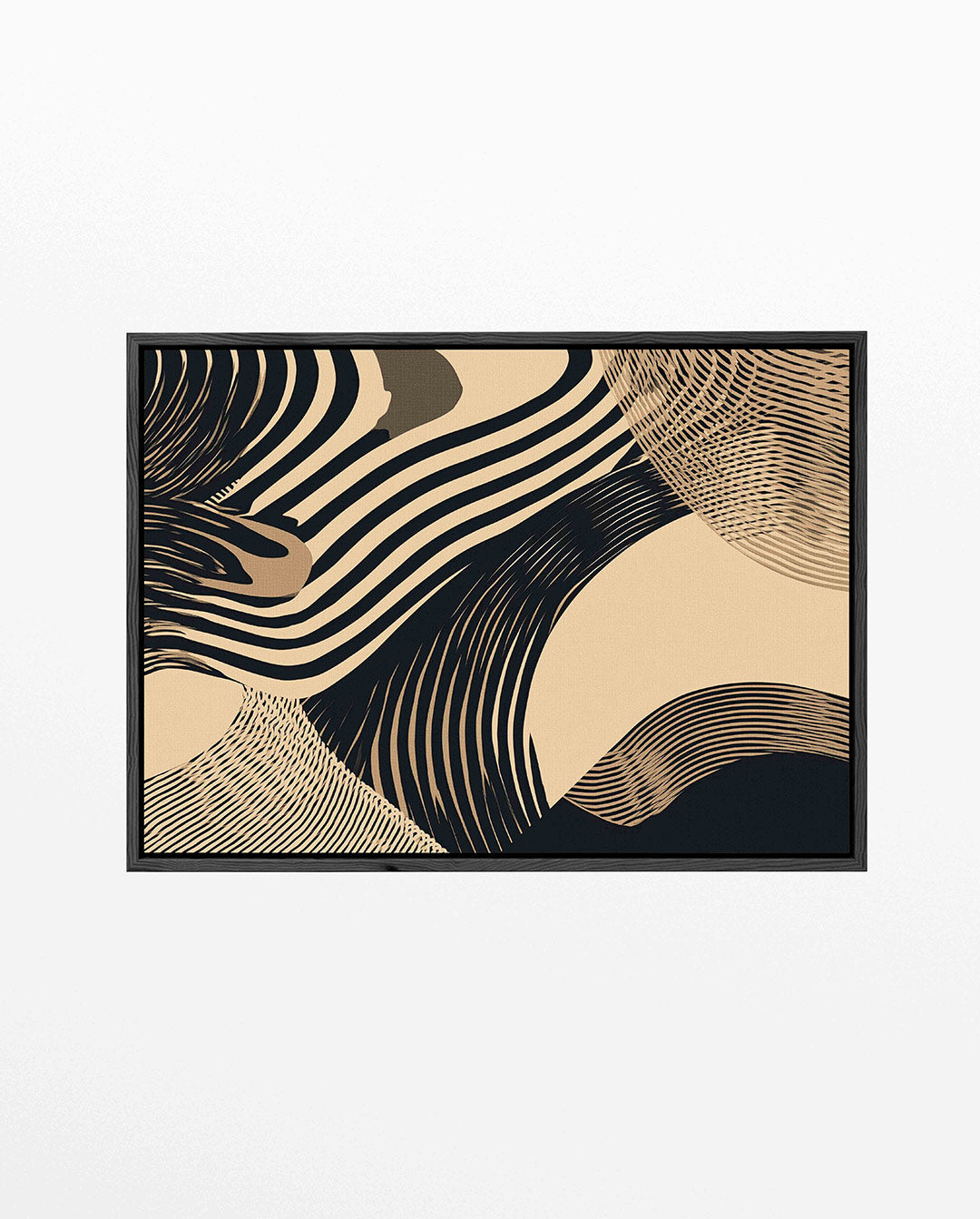 Dynamische lijnen – liggend abstract kunstwerk