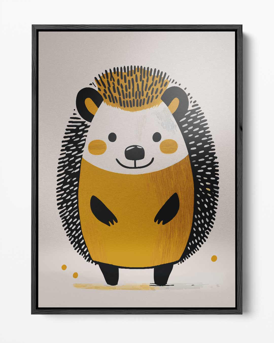 Schattige Egel Illustratie – portret kunstwerk als wanddecoratie