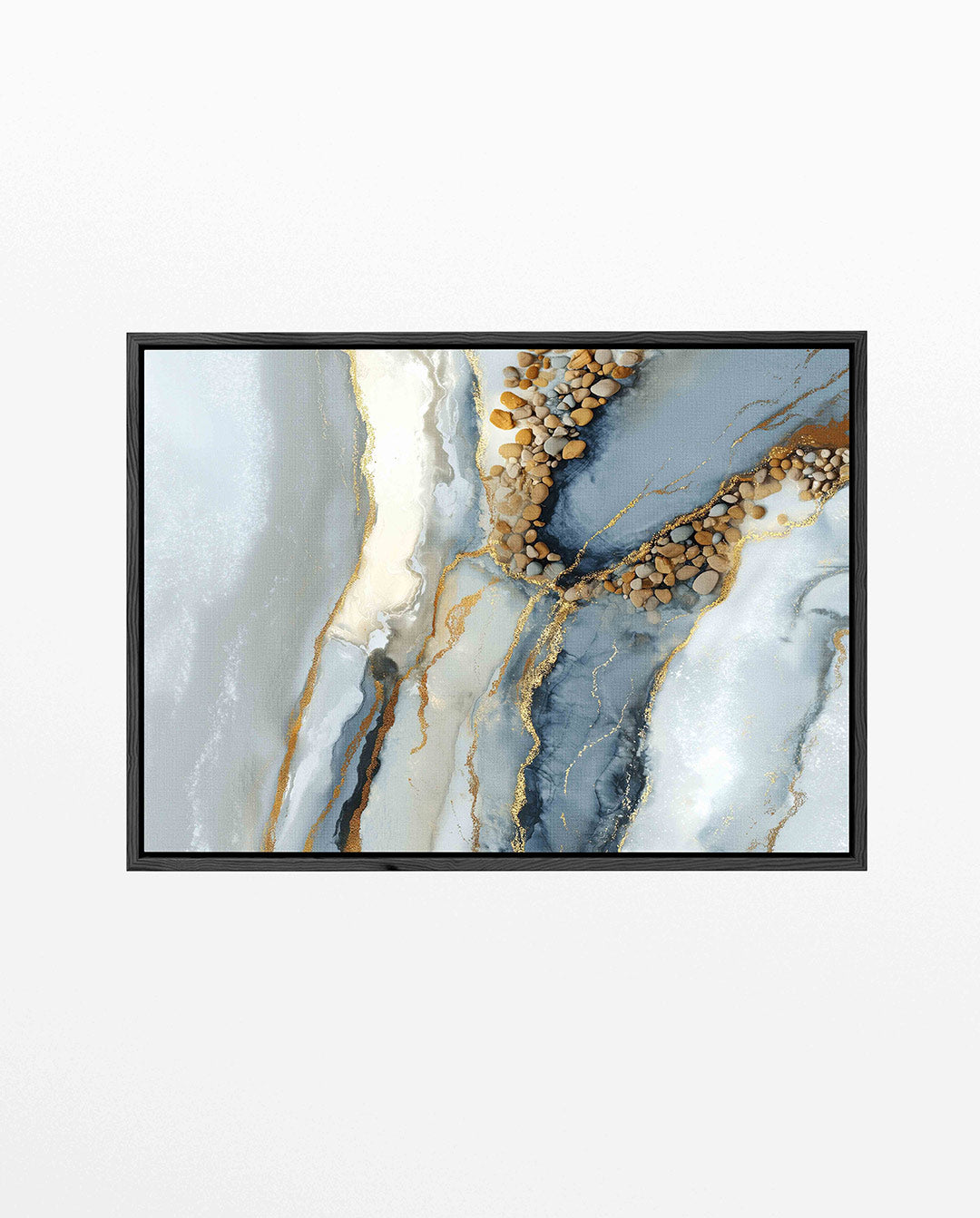 Organische stroom – liggend abstract kunstwerk