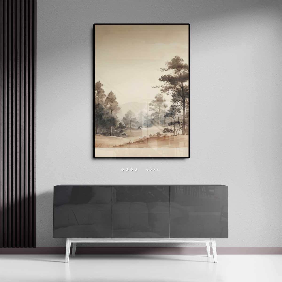 Mystieke Boslandschap – canvas kunstwerk als wanddecoratie