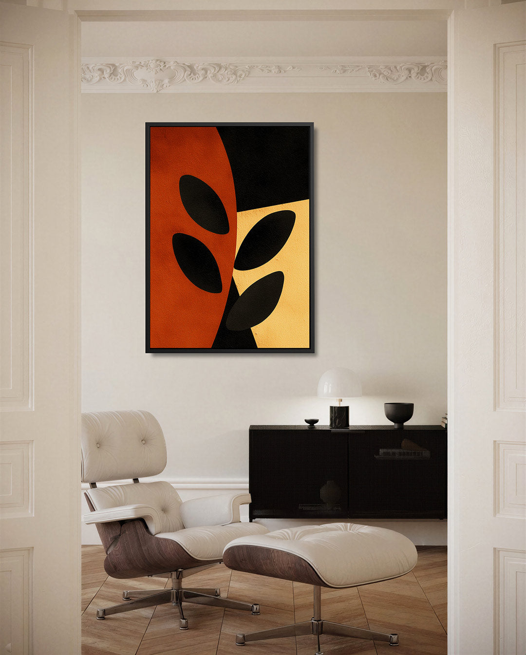 Geometrische vormen – staand wanddecoratie kunstwerk