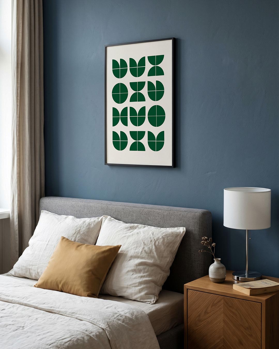 – staande Bauhaus poster voor aan de muur