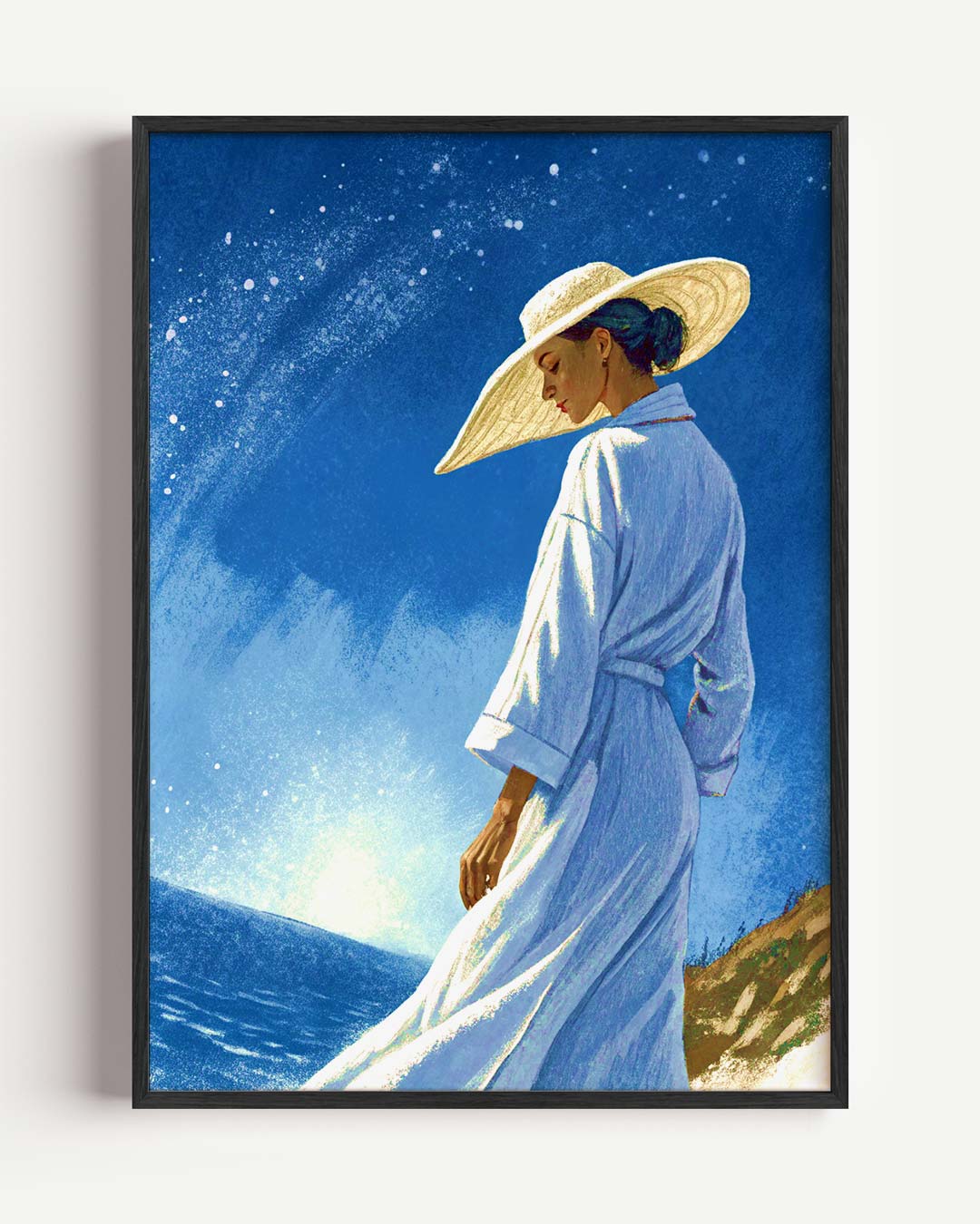 Dromerige Zomer Avond – zomer portret poster als wanddecoratie