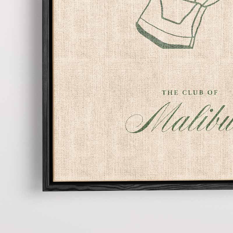 College Club Poster – plexiglas kunstwerk als wanddecoratie