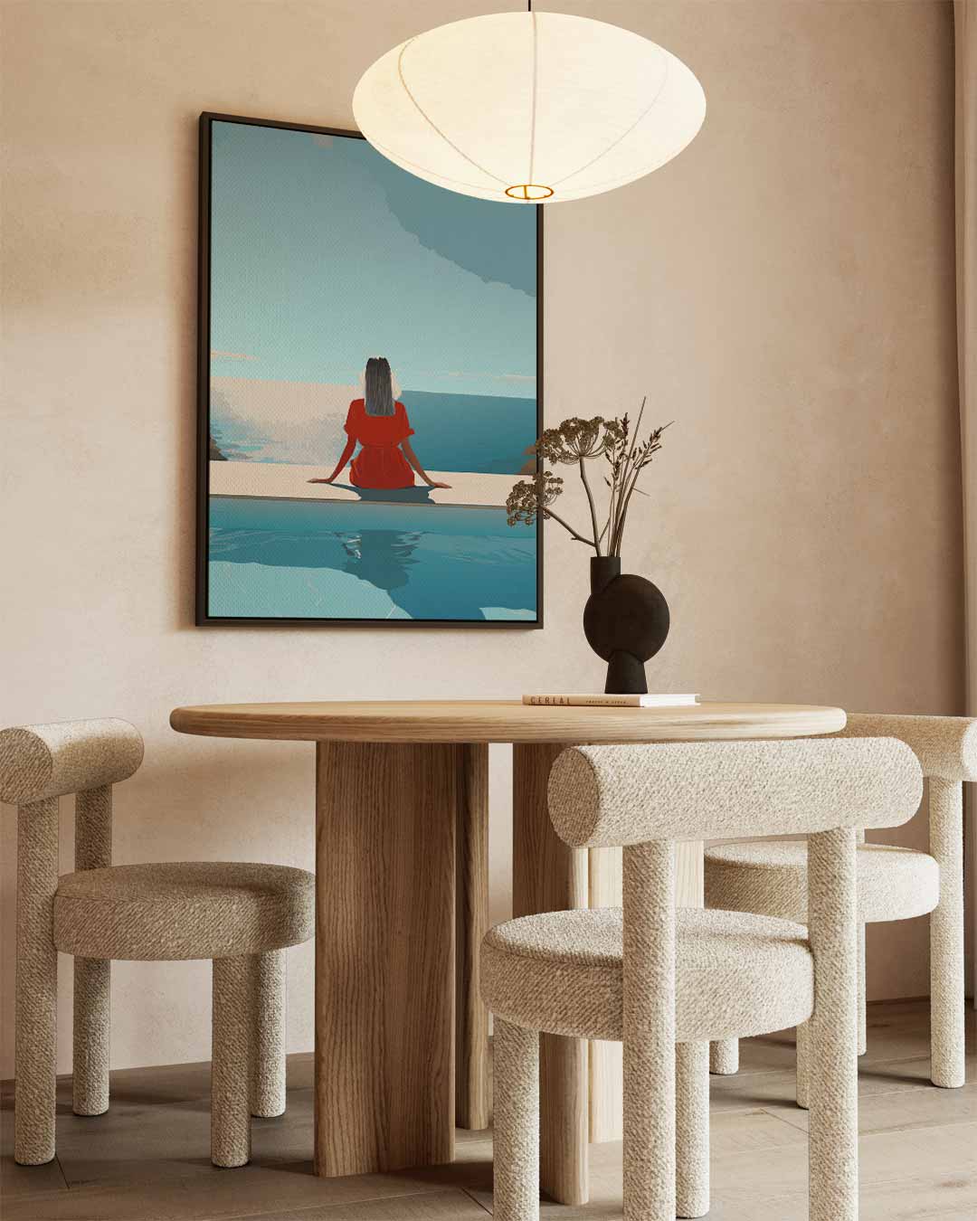 Rust aan de Zee – dibond kunstwerk als wanddecoratie