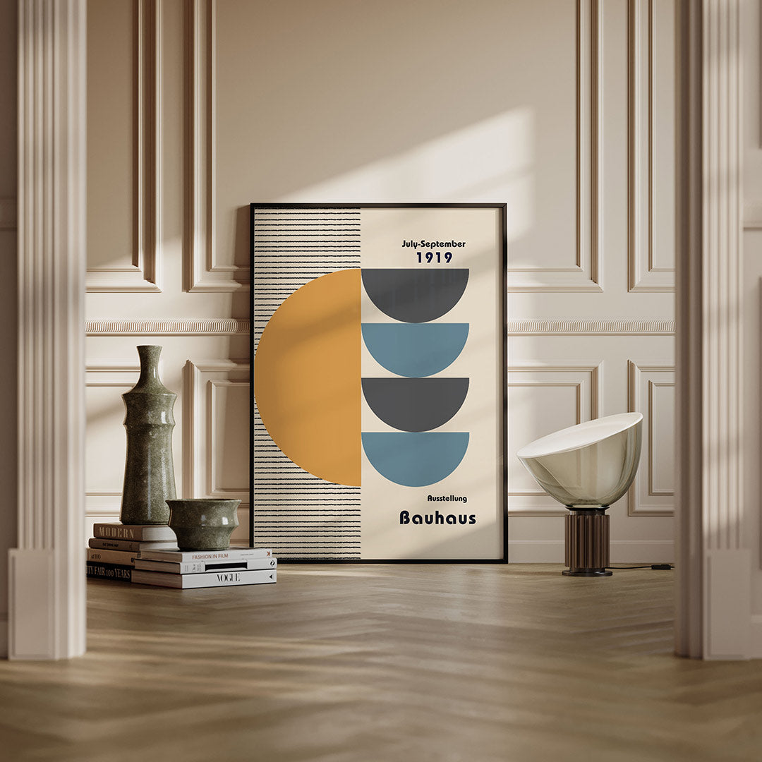 Vorm en balans – moderne Bauhaus wandkunst als poster