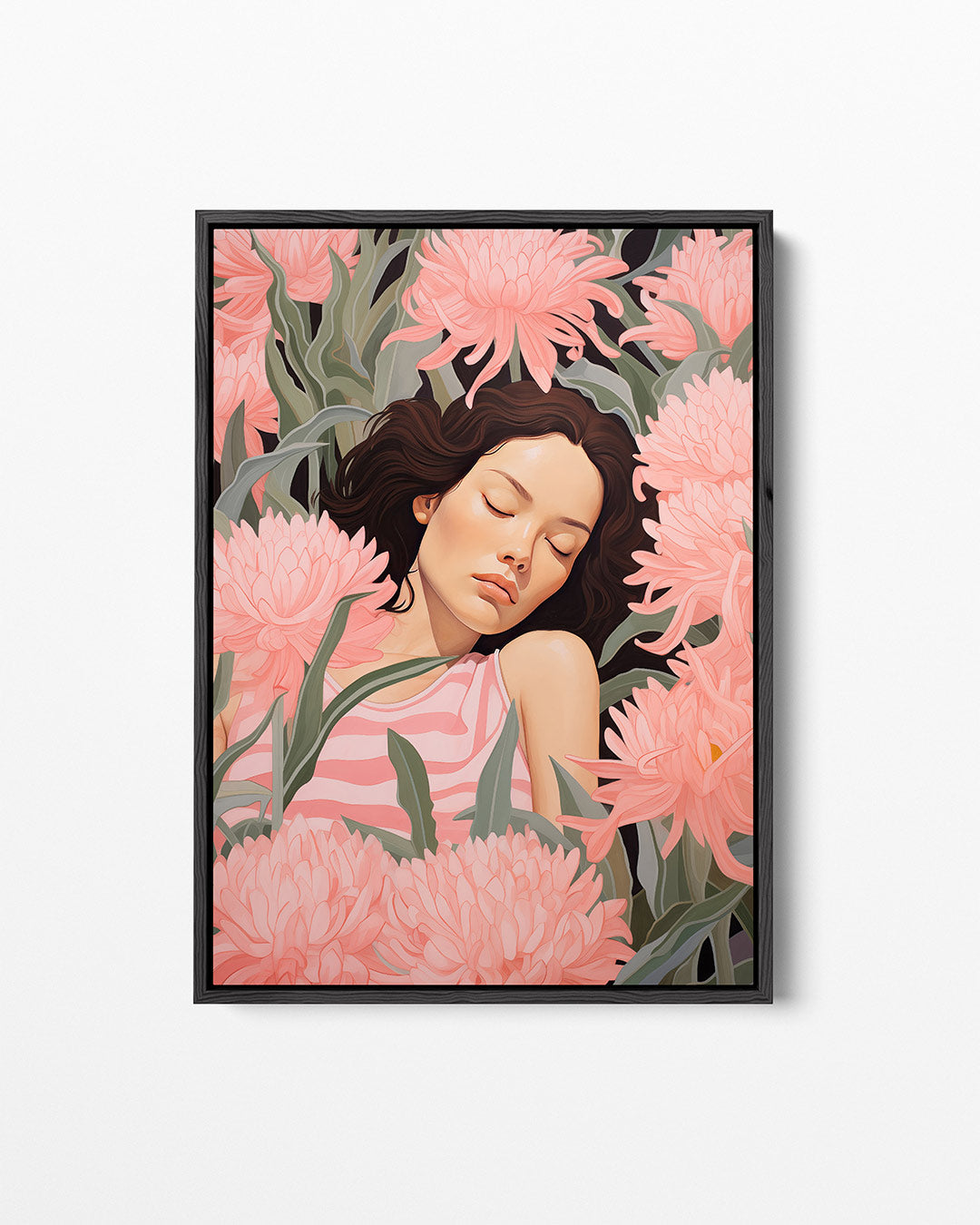 Dromerige bloemen – staand wanddecoratie kunstwerk