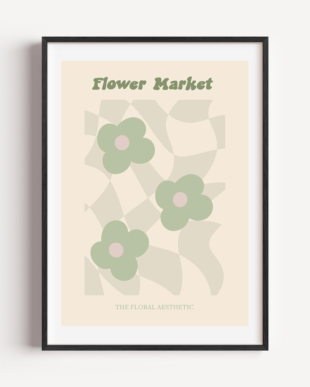 Bloemenmarkt – moderne portret poster als wanddecoratie