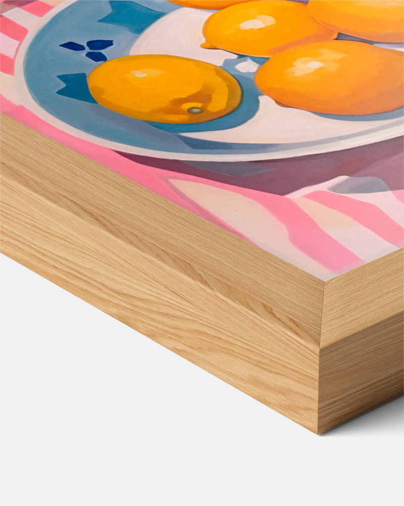 Zomers Tafereel met Citroenen – staande keuken wanddecoratie van WallArtistic